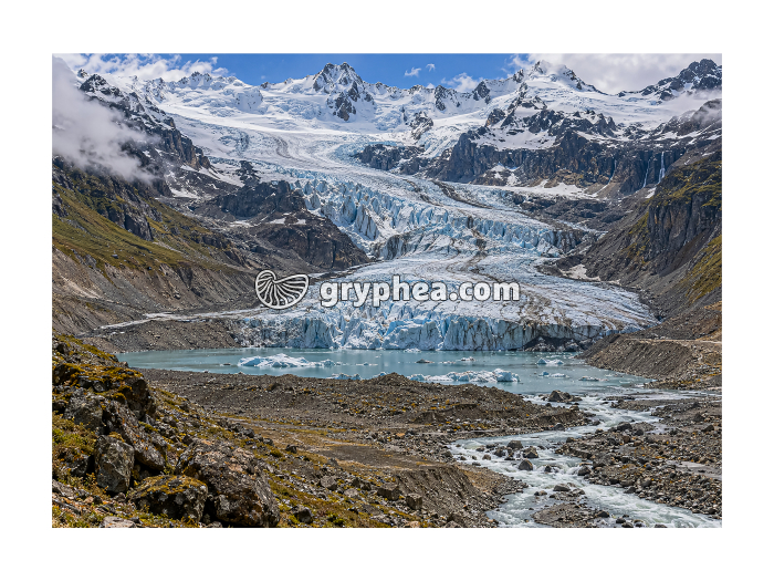 Un glacier de montagne dans les Alpes - planche non légendée - gryphea.com